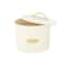Hello Honey® 10.75" White Oval Metal "Bread" Box with Lid